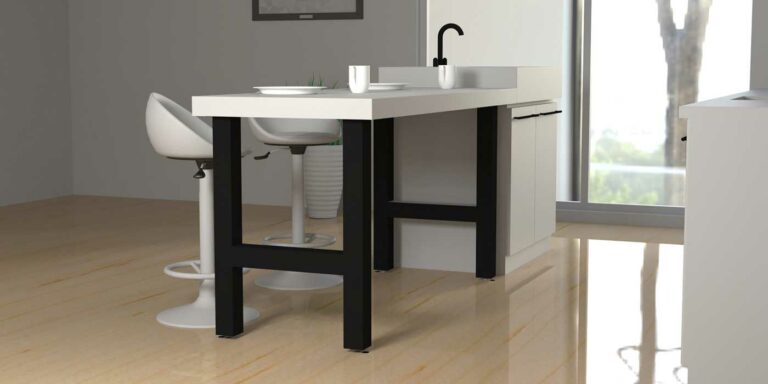 Pieds de table polyvalents en acier