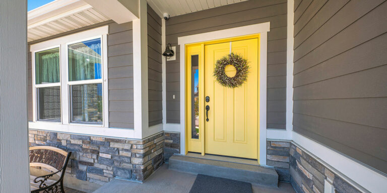 Couleur de la porte d&rsquo;entrée : Bonjour le jaune