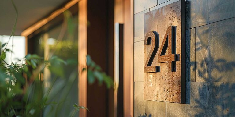 Améliorez l’extérieur de votre maison avec des numéros de maison modernes